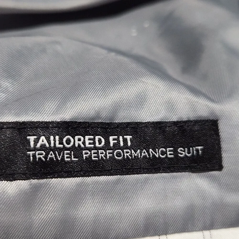 Haggar Mens Blazer Size 50R Gray Tailored Fit Travel Performance.   New